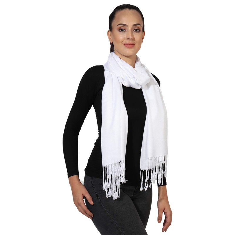 World of Shawls Pashmina Style All Seasons Handcrafted Wrap Shawl