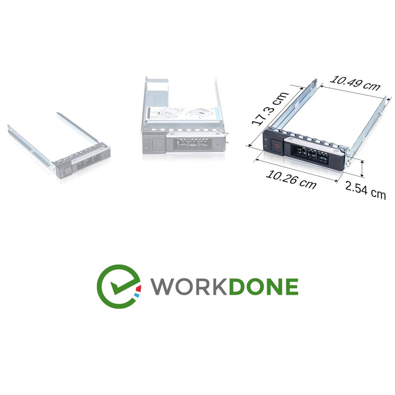 WorkDone 4 Pack - 3.5" Hard Drive Caddy - Compatible