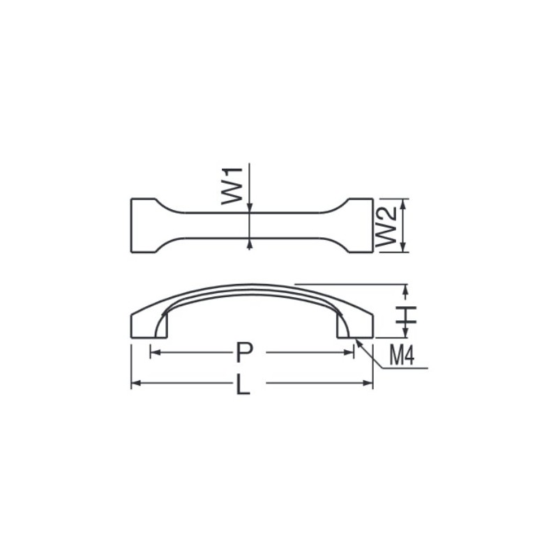 Polar Bear New Pearl Line Handle, Small, White HZ-5