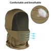 Qavctw Airsoft Balaclava Mesh Mask Full Face Tactical Breathable Mask