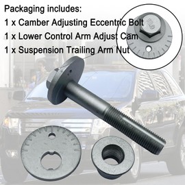 Rear Camber Adjustment Eccentric Bolt Kit Compatible with Ford Edge 2007-2024/ Ford Fusion 2013-2020/Ford Mustang 2015-2023/Lincoln MKX MKZ 2015-2020,Replace for DG9Z-5K978-A,7T4Z-5K751-A,W716343-S440