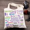 FEELMEM Dancing Girls Tote Bag Dance Lovers Canvas Shoulder Bag