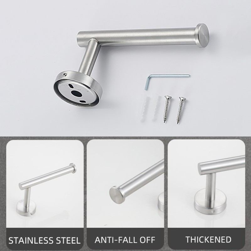 5PCS Bathroom Hardware Set Towel Bar Toilet Paper Holder 2