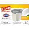 Glad Medium Drawstring Trash Bags with Clorox, 8 Gal, Lemon