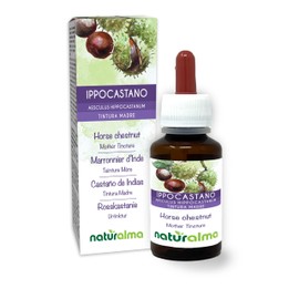 Horse Chestnut (Aesculus hippocastanum) Seeds Alcohol-Free Mother Tincture Naturalma - Liquid Extract Drops 60 ml - Dietary Supplement - Vegan