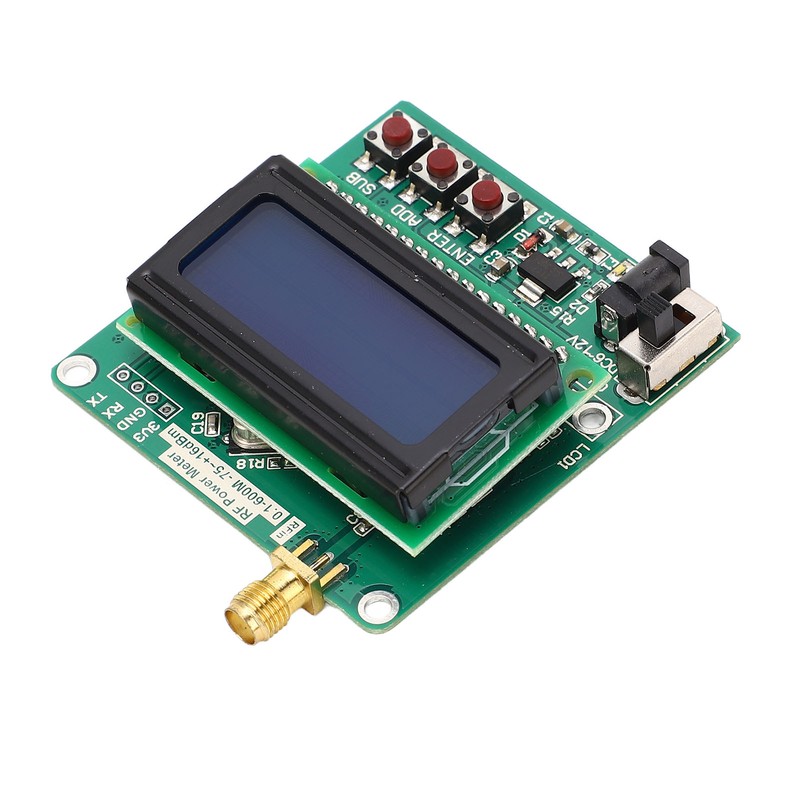 RF Power Meter Digital Display Settable Power Attenuation Logarithmic Detector