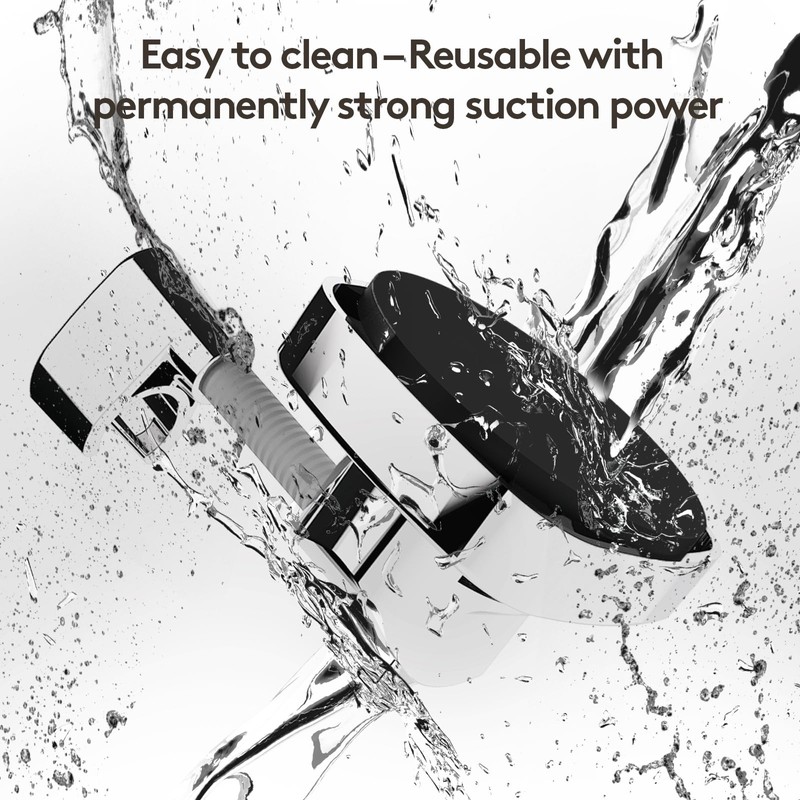 FERCOSEN 360° Rotatable Shower Head Holder with Suction Cup, 10