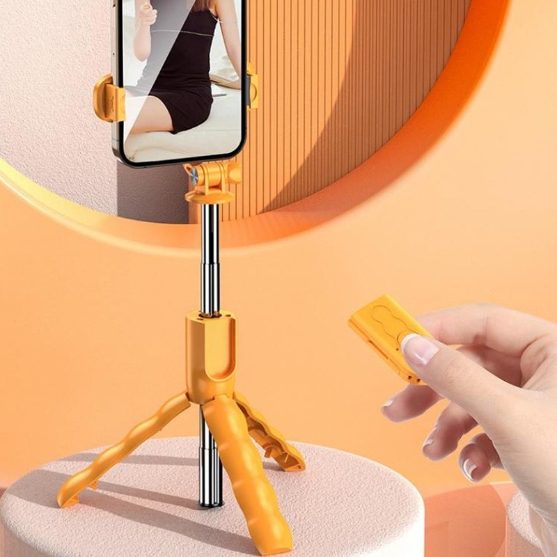 Cute Cartoon Puppy Selfie Stick Tripod 26.4 Inch Extendable Handheld
