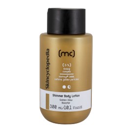 Skincyclopedia - Body lotion with peptides, caffeine and gold particles, body lotion, golden glow body lotion, moisturising lotion for men and women, care lotion, dermatologically tested, 300 ml