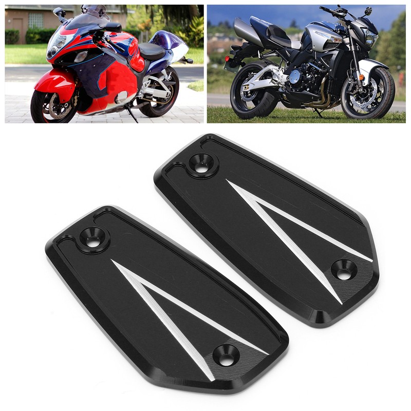 2pcs Front Brake Reservoir Cylinder Cover Cap Replacement for Suzuki