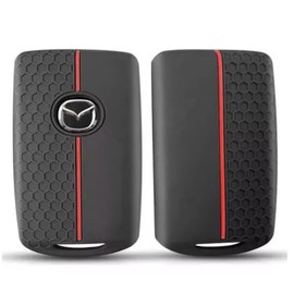 Funda Llave Mazda Funda de Silicona para Mazda 3, Mazda 6, Mazda CX-30, Mazda MX-30, Mazda CX-9, Mazda CX-5, Mazda CX-8 y Mazda MX-5 4 Botones. Protector Carcasa para Llaves Accesorios