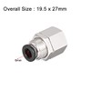 sourcing map 6mm Tube to 1/4 BSPT Push Lock Fitting,