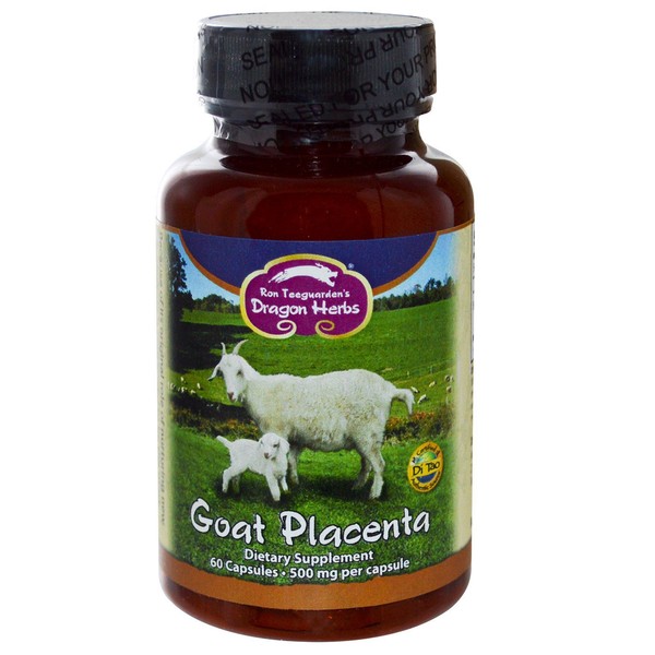 Dragon Herbs - Goat Placenta Capsules - 500 mg - 60 capsules
