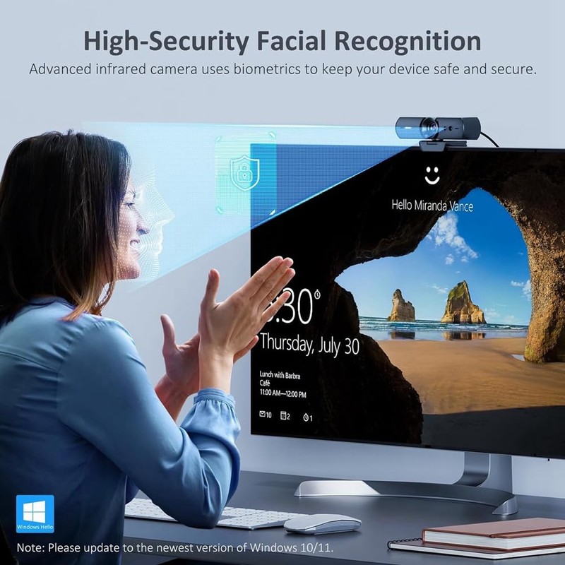 Lyaciomn Face Recognition Webcam Face Recognition Camera Login Unlock Windows