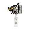 Black Cat X-Ray Badge Holder, Retractable ID Card Reel with