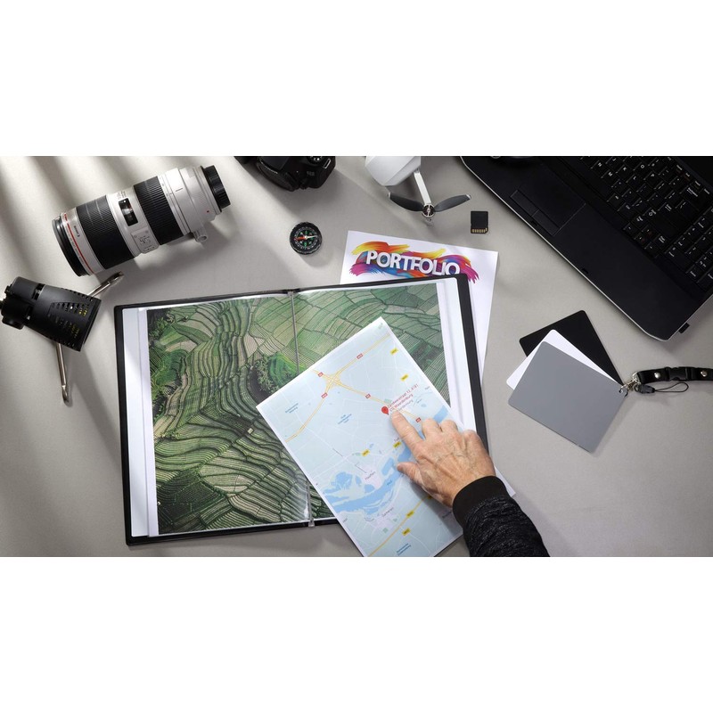Rillstab A4 Original Display Book with 20 Pockets - Black