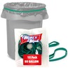 Rubber Bands for 55 Gallon Trash Cans, 12 Count, Heavy