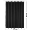 Extra-Long Waffle Weave Shower Curtain 71" W x 96" H