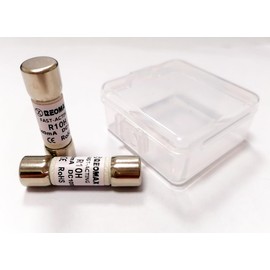 DMM-440MA Fuse, DMM-44/100 Fuses, 440MA Fuse, 440MA Fuses, DMM-B-44/100-R 440mA (0.44A) 1000V Fluke Digital multimeter Replacement Fluke Fuse 10.31mm x 34.93mm (2 Piece) Vigor_Source