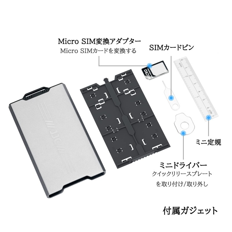 JJC 4 SD SDHC SDXC Cards 12 Micro SD Micro