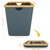 Vireon Office Waste Paper Bin Made of Bamboo - Oxford