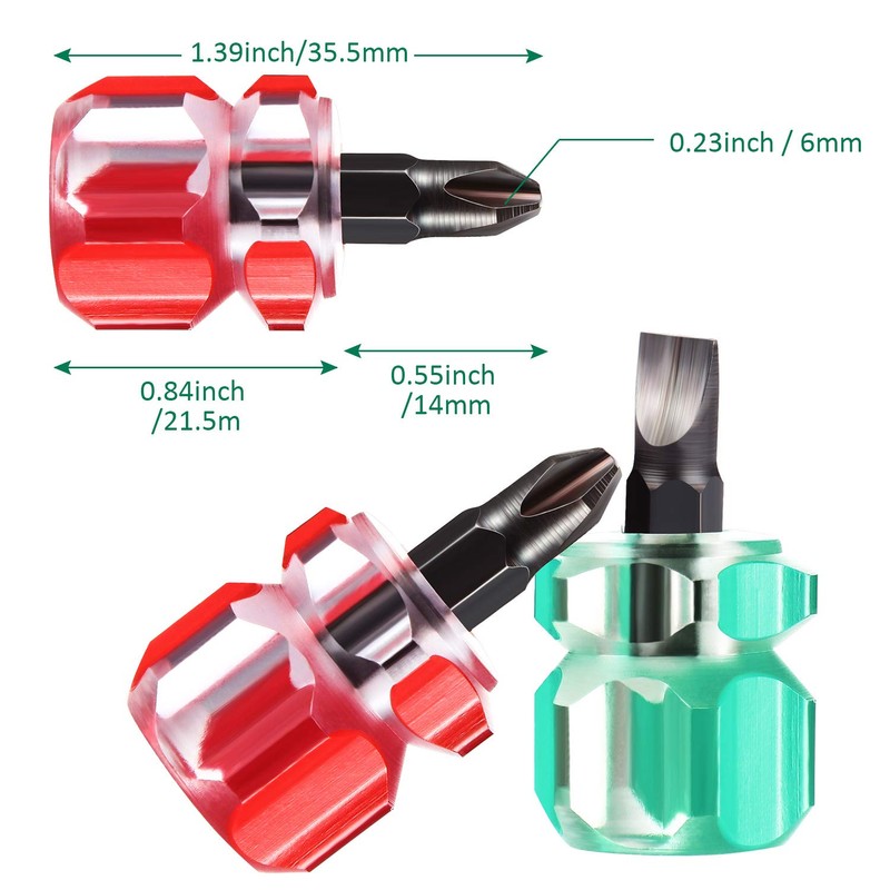 Sewing Machine Mini Short Screwdriver Tool Kit Includes Flat Head