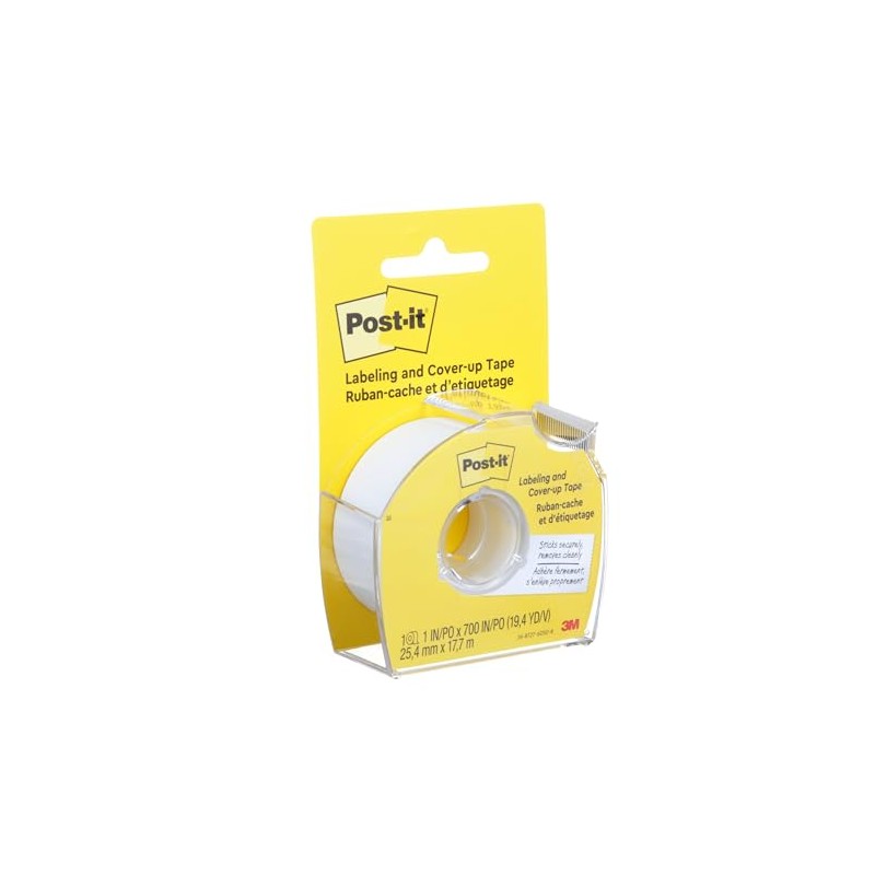 3M Post-it cinta de encubrimiento y etiquetado, 2.54 cm x