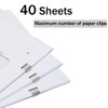 50 Pieces Silver Binder Clips, Reusable Clips, Paper Clam Clips