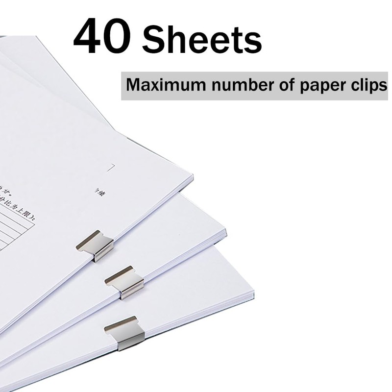 50 Pieces Silver Binder Clips, Reusable Clips, Paper Clam Clips