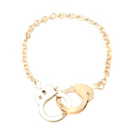 Spinningdaisy Gold Plated Handcuff Bracelet