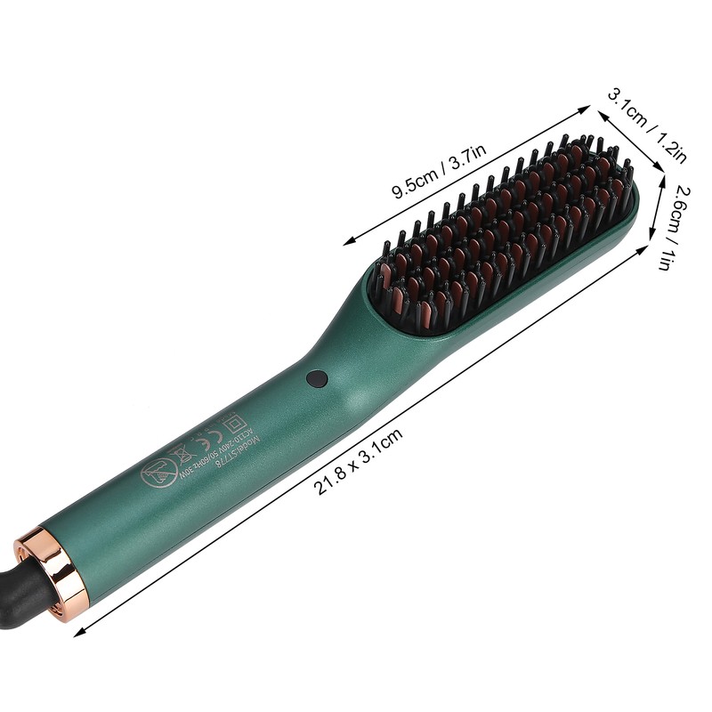 Beard Straightener Electric Digital Beard Straightening Comb for Men 110‑240V