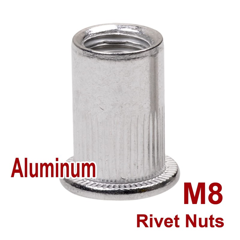 M8 Rivet Nuts Metric Nutserts, Aluminum 160 pcs, Nut Bolt