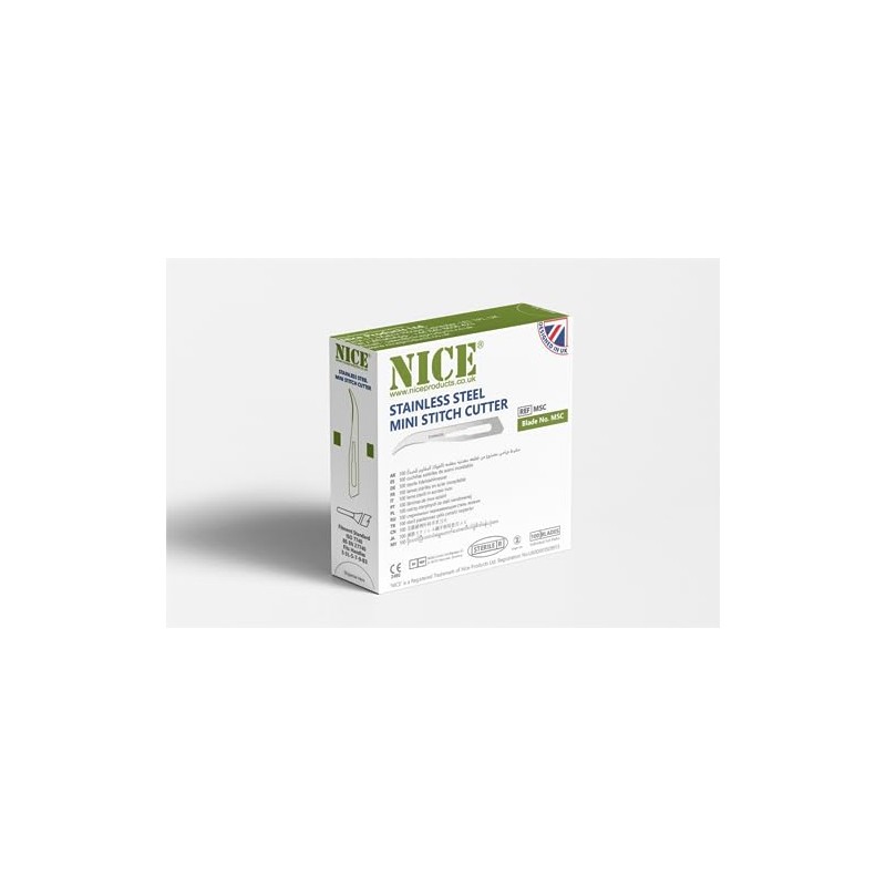 NICE 100 x No.3 Stitch Cutter Sterile Stainless Steel Surgical