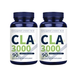 Vicwell CLA 3000mg Softgels – Conjugated Linoleic Acid with Safflower Oil – CLA Supplement to Support Fitness Goals & Body Composition (2 Bottles)
