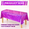 Iridescent Plastic Tablecloth 54" x 108" Shiny Party Table Cloth
