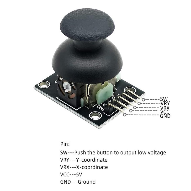 DUTTY PS2 Joystick Sensor Game Controller XY Dual-axis Joystick Breakout