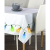 Fabric Textile Products Christmas Lights Border Tablecloth 60"x104"