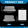 FINGERINSPIRE 120Pcs Hanging File Folder Tabs, 77x31mm Clear PVC Insertable