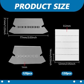 FINGERINSPIRE 120Pcs Hanging File Folder Tabs, 77x31mm Clear PVC Insertable Plastic Tabs Hanging Folder Tabs with White Blank Paper Inserts for Office Accessories School Supplies