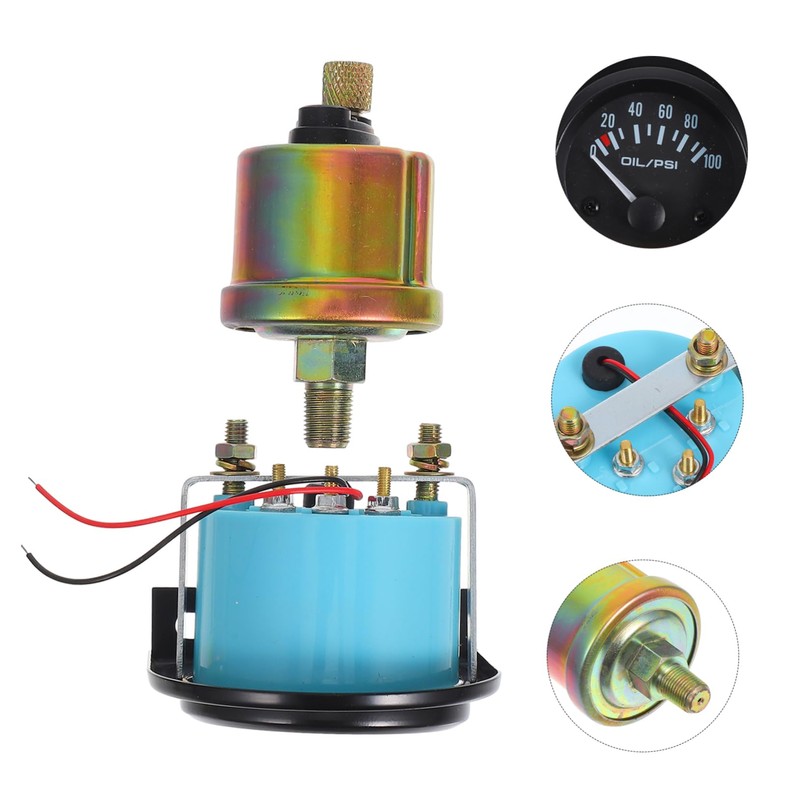 Alipis Oil Pressure Gauge Durable Auto Oil Pressure High Precision