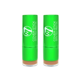 W7 Tea Tree Concealer Stick - Creamy, Skin Soothing Formula For Blemishes & Redness - Long-Lasting Concealer Makeup (Medium/Deep) - 2 Pack