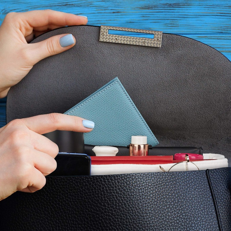 Relaxdays, Felt, Many Compartments, Handbag Organiser, Storage Bag, Portable, Removable,