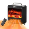 Electric Fireplace Heater,1500W Portable Electric Space Heater with Realistic 3D