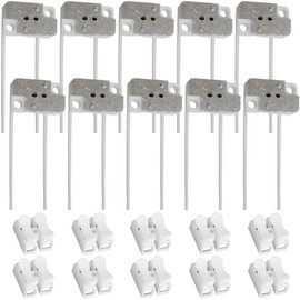 DKARDU G4 GX5.3 Lamp Holder, LED Bulbs Rectangular Porcelain Socket for MR16 MR11 LED CFL Halogen Bulbs with 15cm/6" Wire Leads, with Wire Connectors (10 Pcs)