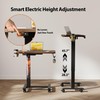 Agilestic Portable Standing Desk Height Adjustable, Mobile Table with Wheels,