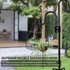 Eagles 76 Inch Double Shepherds Hook/Bird Feeder Pole, Heavy Duty