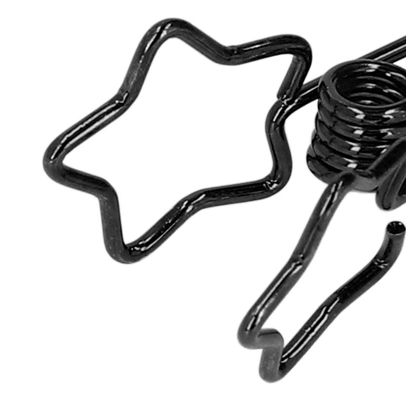 100Pcs Paper Binder Clips Cute Star Shape Metal Small Binder