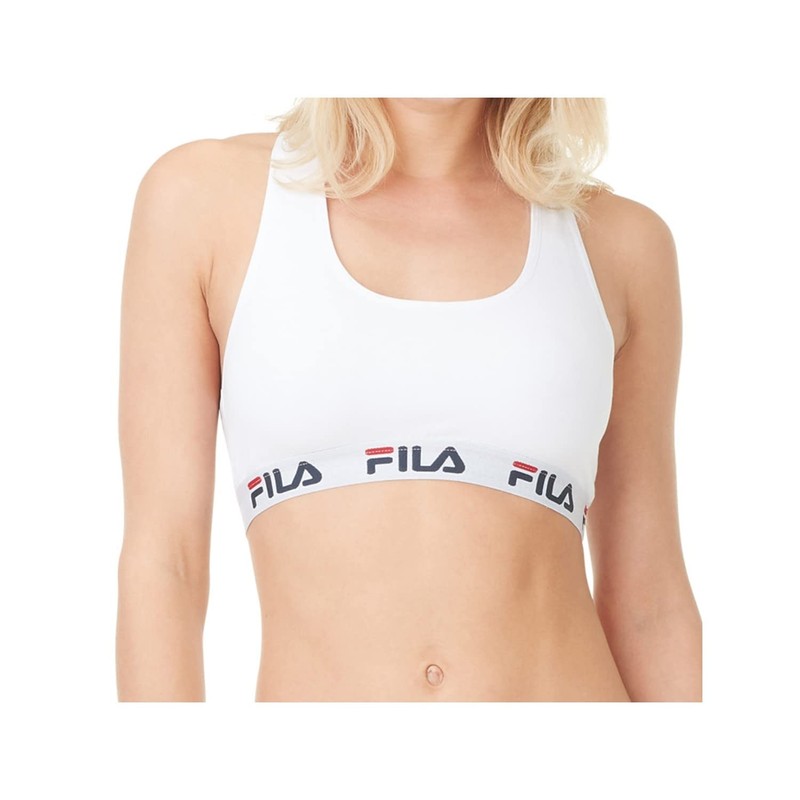 FILA Reggiseno Sportivo Donna in cotone, senza rinforzo, set di