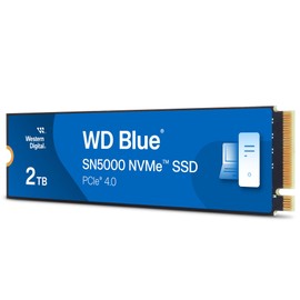 Western Digital Internal SSD 2TB WD Blue SN5000 (Read Up to 5,150MB/sec) M.2-2280 NVMe WDS200T4B0E-EC