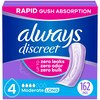 Always Discreet Adult Incontinence Pads for Women, Moderate Absorbency, Long